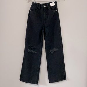Black ripped jeans H&M size 16y